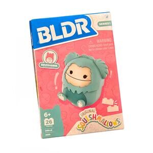 BLDR Original Squishmallows Series 1 Building Set featuring Joelle the Bigfoot